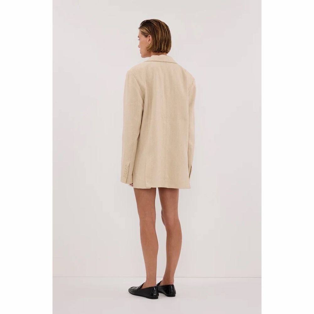 DISSH FRANKIE OAT OVERSIZED TWEED BOYFRIEND BLAZER, size US4 - Picture 8 of 8
